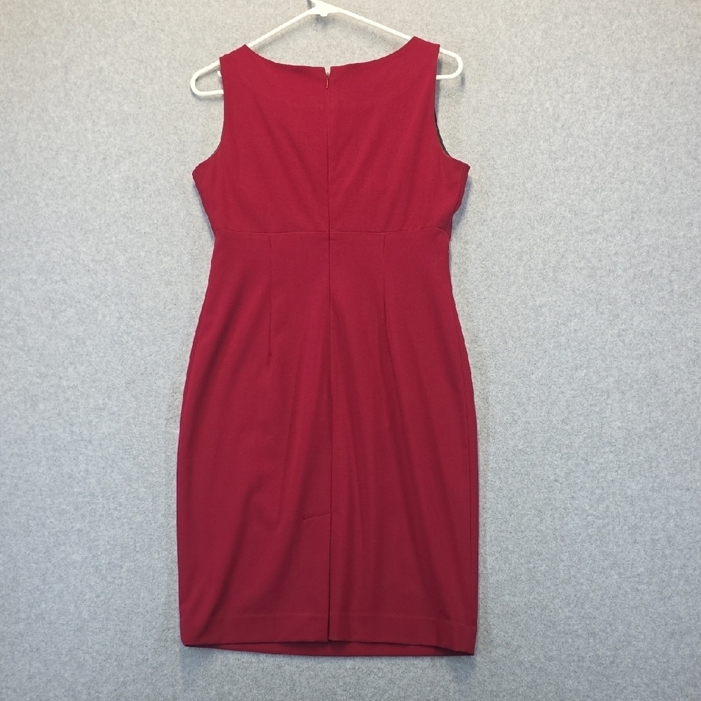 Jones Wear Red Sheath Dress Size 4 - Picture 6 of 9